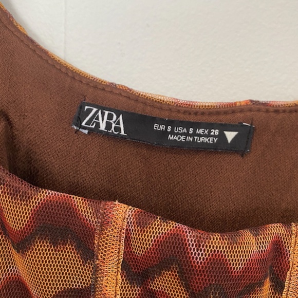 Zara Corsetry Tulle Crop Top (S) - Picture 7 of 7